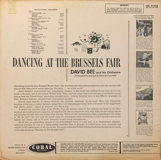 David Bee, David Bee And His Orchestra – Dancing At The Brussels Fair