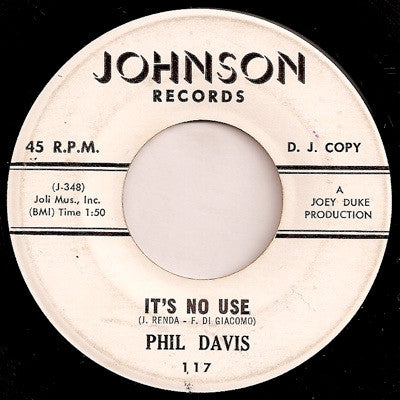 Phil Davis (7) – It's No Use