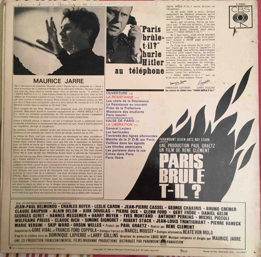 Maurice Jarre – Paris Brûle-t-il? (Bande Originale Du Film)