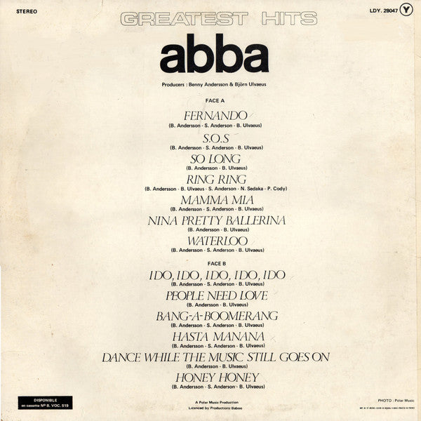 ABBA – Greatest Hits