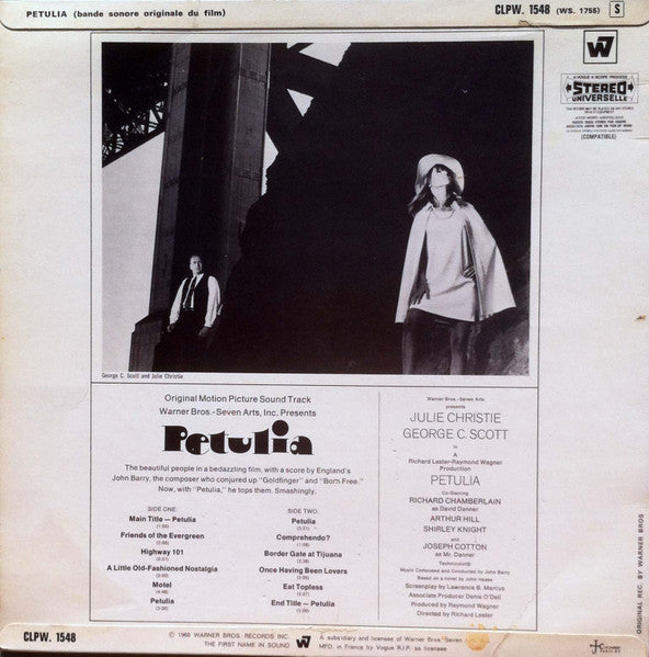 John Barry – Petulia - Original Motion Picture Soundtrack
