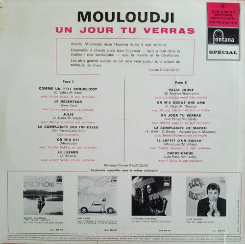 Mouloudji – Un Jour, Tu Verras