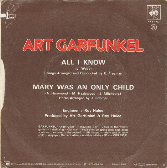 Art Garfunkel – All I Know