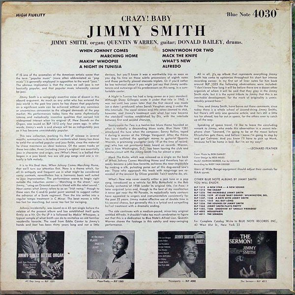 Jimmy Smith – Crazy! Baby