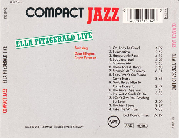 Ella Fitzgerald – Ella Fitzgerald Live!