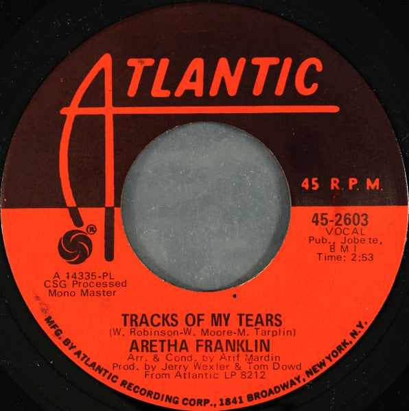 Aretha Franklin – The Weight / Tracks Of My Tears