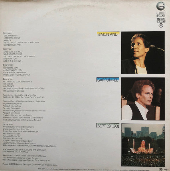 Simon & Garfunkel – The Concert In Central Park