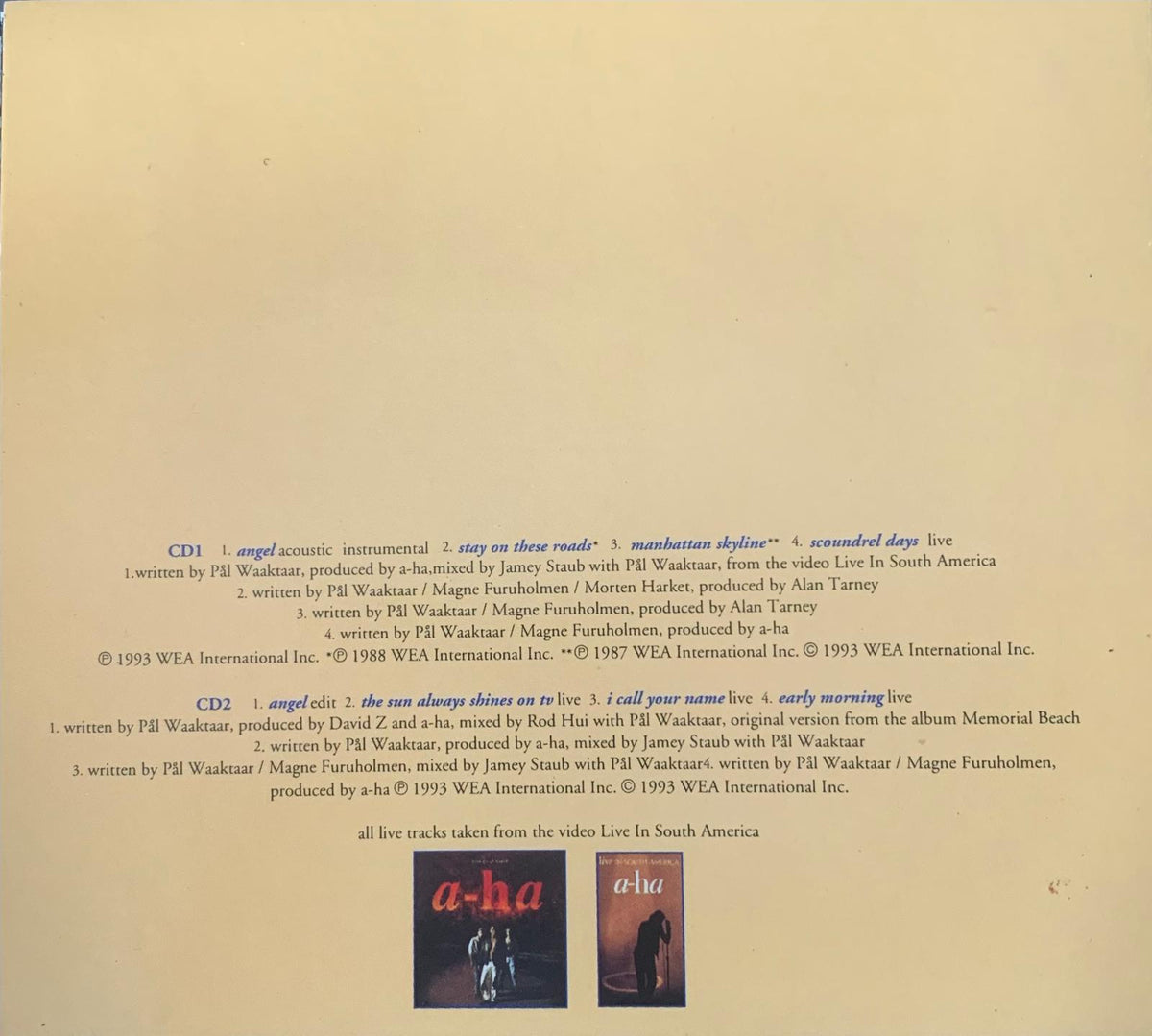 a-ha - Angel (CD-сингл)