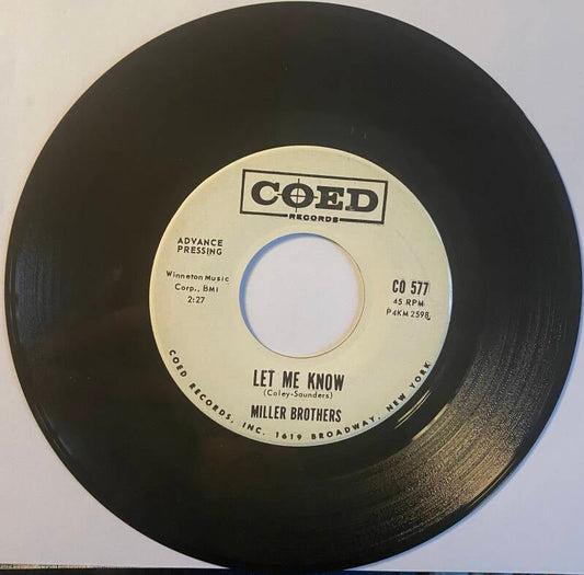 Miller Brothers Lawrence Was His Name — Vg+