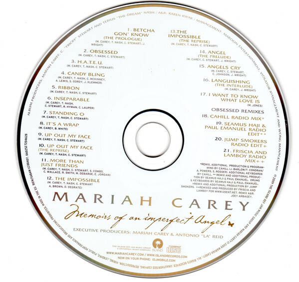 🇺🇸 MARIAH CAREY – Memoirs of an Imperfect Angel | CD-альбом - CD - компакт-диск 🇺🇸 | THE COLLECTOR — Vg+ / Vg+