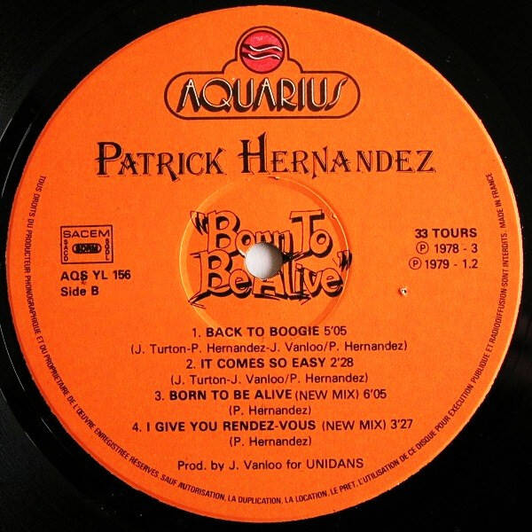 Patrick Hernandez – Born To Be Alive