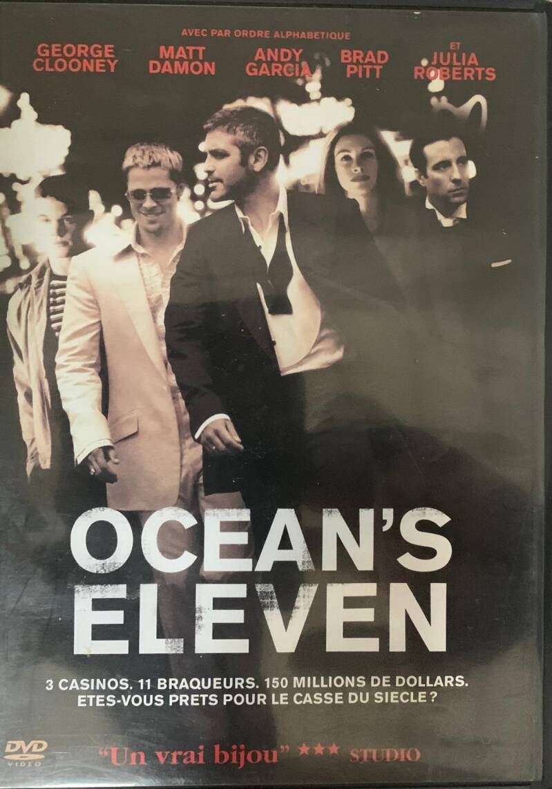 Ocean's Eleven sorti en 2001 DVD