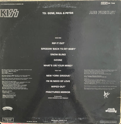 KISS / Эйс Фрейли – Ace Frehley (Виниловая пластинка LP 33 об/мин)