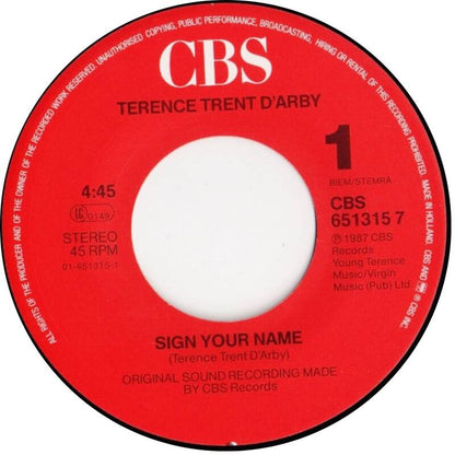 Terence Trent D'Arby ‎– Sign Your Name