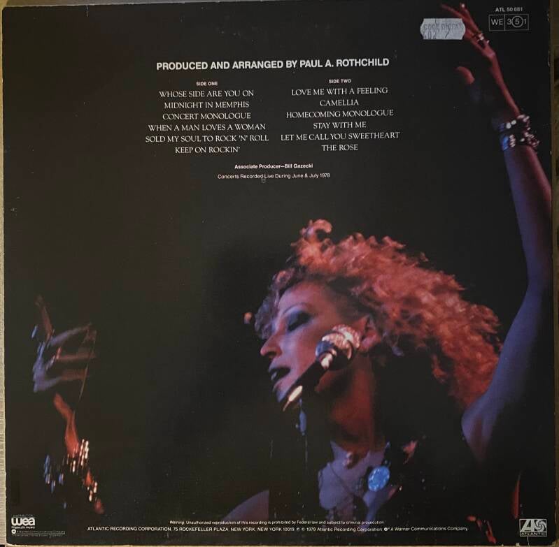Bette Midler The Rose Original Motion Picture Soundtrack — NM / Vg+