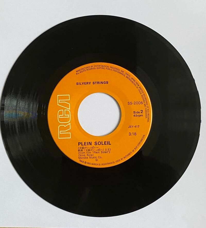 Collétto Tempia and his Orchestra / Silvery  Strings L'éclisse /Plein Soleil — NM / Vg+