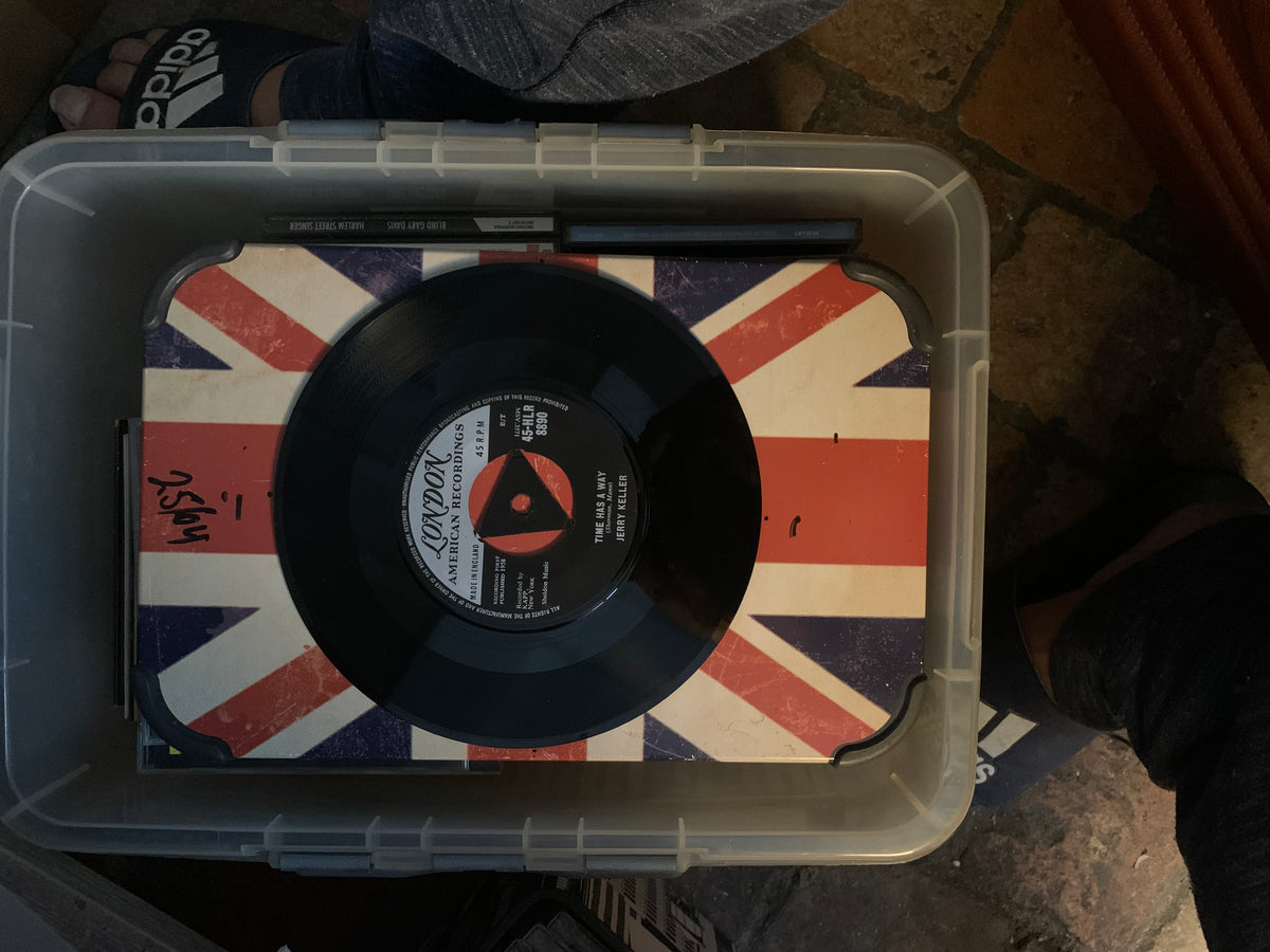 Black vinyl record soul 7 inch with london american recordings label featuring the man and the woman by perry miller