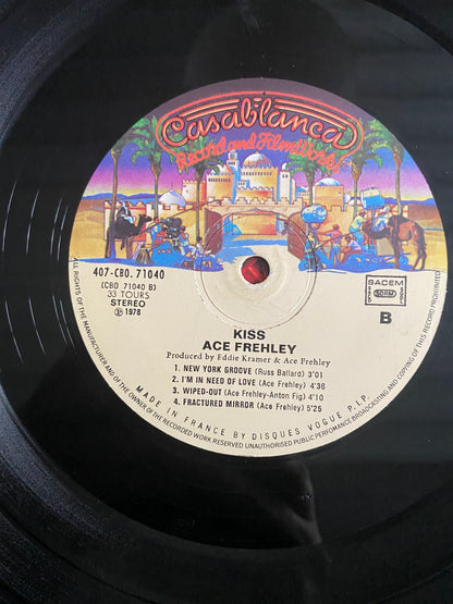 KISS / Эйс Фрейли – Ace Frehley (Виниловая пластинка LP 33 об/мин)