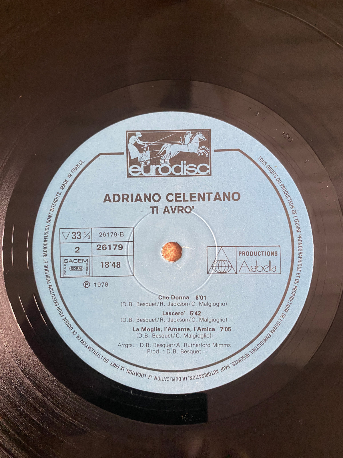 Adriano Celentano – Ti Avro' (Vinyle LP 33T)