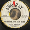 Deena Johnson You Turned Your Back On Me — Vg+ — photo 1