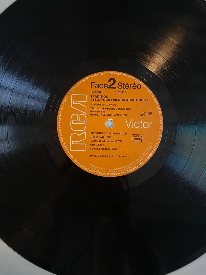 Tradition Tell Your Friends About Dub — Vg to Vg+ / G+