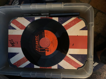 Black vinyl record with orange Atlantic Records label featuring logo and text from product Soul 7-inch
