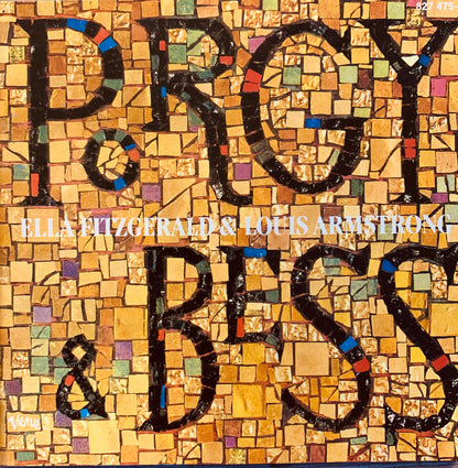 Mosaic cd 001 album cover with bold black porgy and bess title on colorful textured tile background