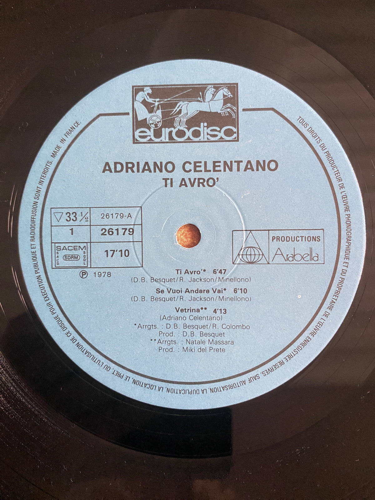 Adriano Celentano – Ti Avro' (Vinyle LP 33T)