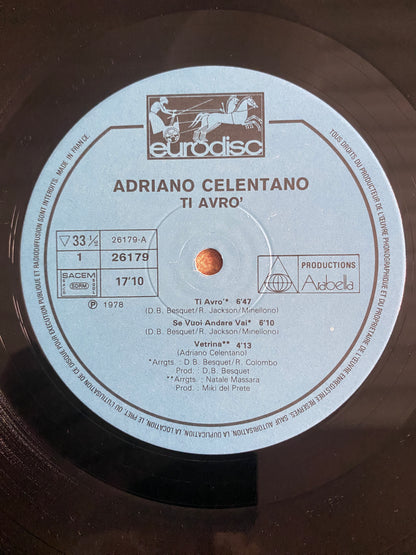 Adriano Celentano – Ti Avro' (Vinyle LP 33T)