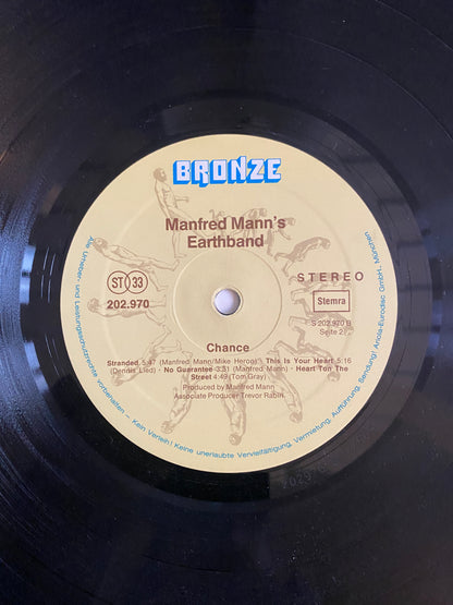 Manfred Mann's Earth Band – Chance (1980)Прогрессивный рок - Пауэр-поп – Bronze Records