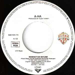 a-ha Manhattan Skyline — NM / Vg+