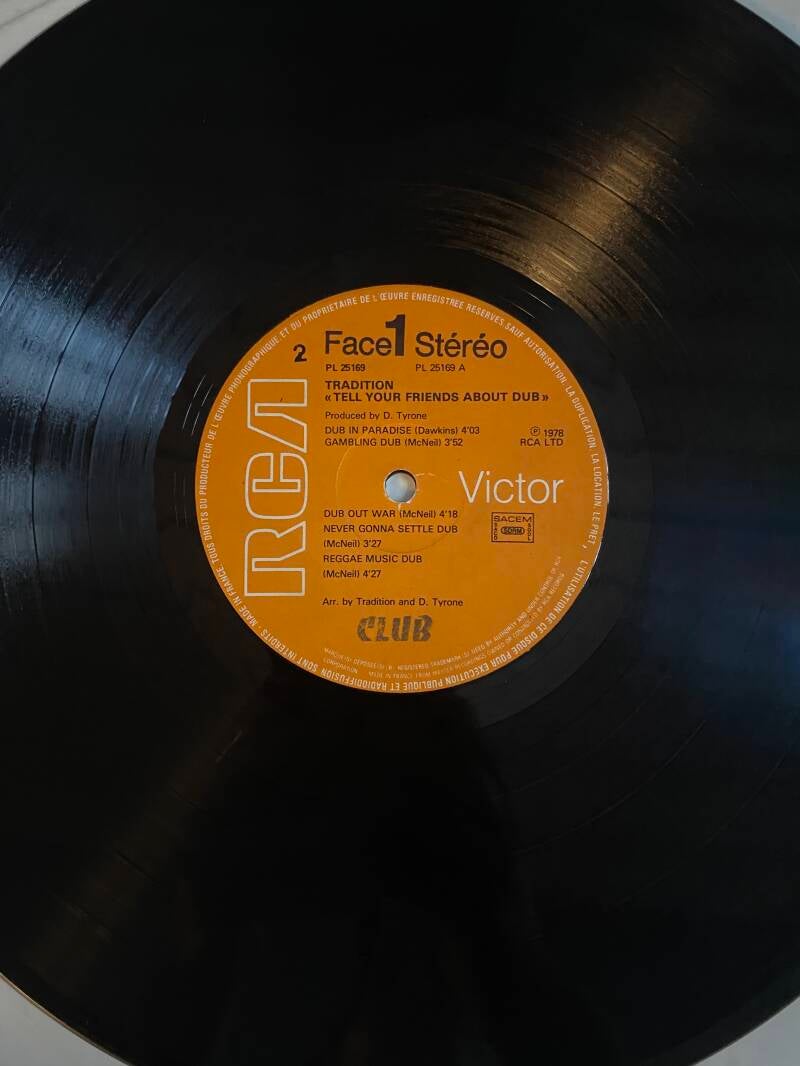 Tradition Tell Your Friends About Dub — Vg to Vg+ / G+