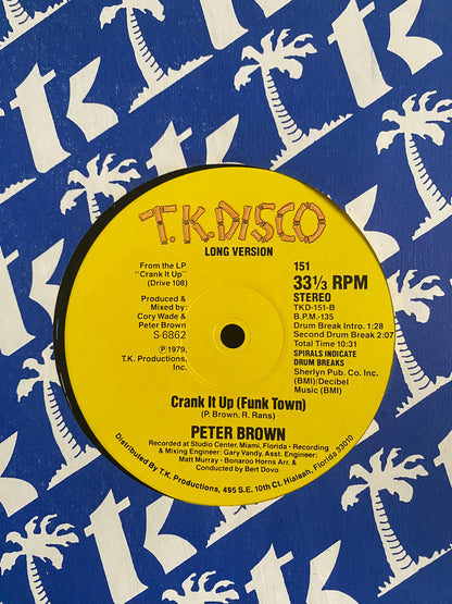 Peter Brown – Crank It Up (Funk Town) (Виниловый макси-сингл 12")