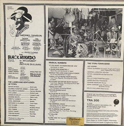 Black and white promotional poster for the 1975 album the black mikado by w.s. in Various Artists The Black Mikado lp product