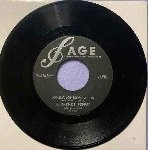 Florence Pepper With Eddie Martin & The Hi-Liters – China Rock / Lonely, Lonesome & Blue
