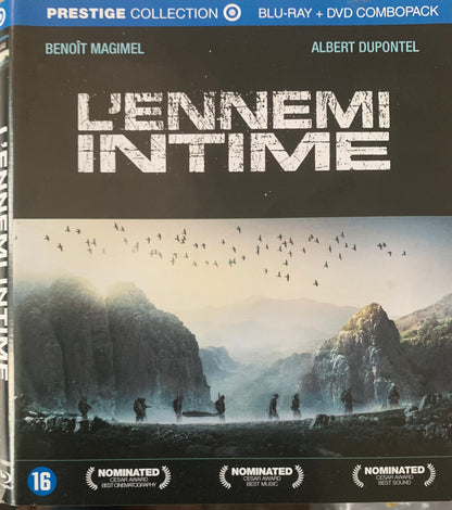 Blu-ray and dvd combo pack for the film l ennemi intime featuring actors benoît magimel and albert dupontel in bleu-ray packaging
