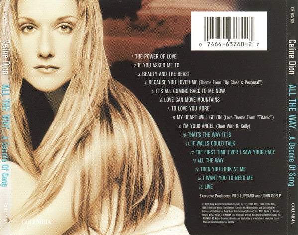 Céline Dion – All The Way... A Decade Of Song
