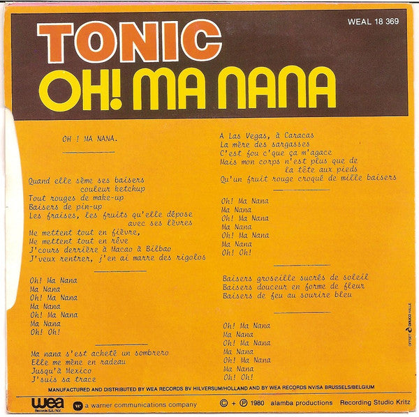 Tonic (6) – Oh! Ma Nana