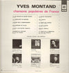 Yves Montand – Chansons Populaires De France — photo 2