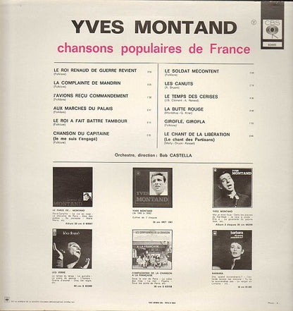 Yves Montand – Chansons Populaires De France