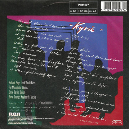 Mr. Mister – Kyrie