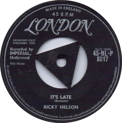 Ricky Nelson (2) – It's Late