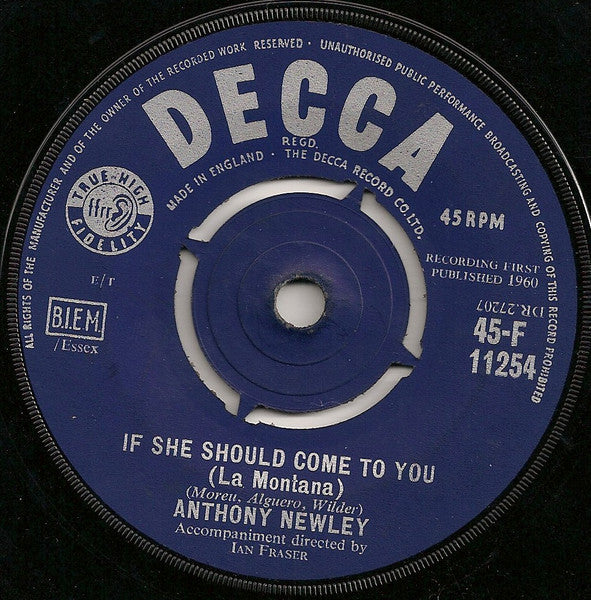 Anthony Newley – If She Should Come To You (La Montana)