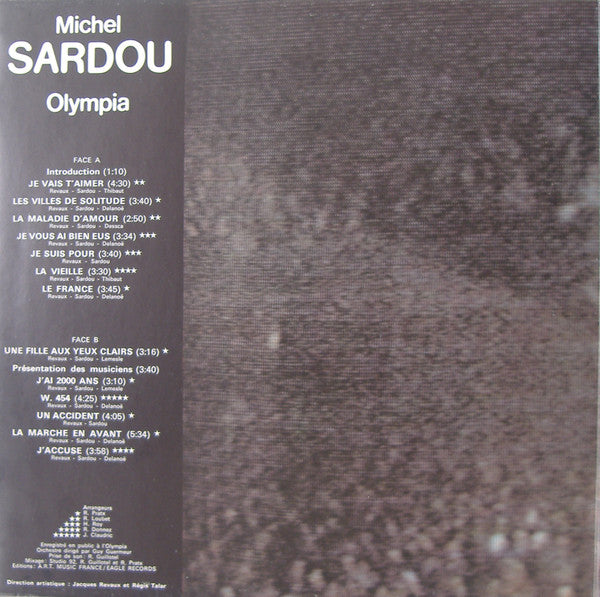 Michel Sardou – Enregistrement Public Olympia