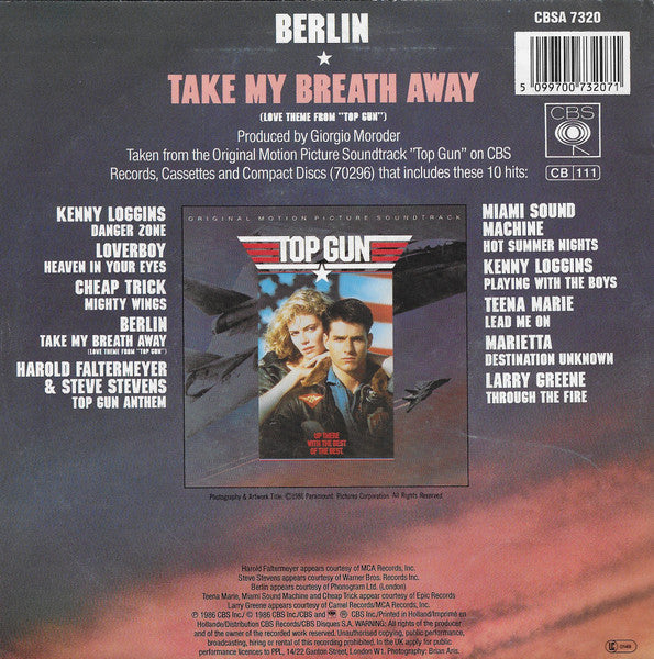 Berlin – Take My Breath Away (Love Theme From "Top Gun")