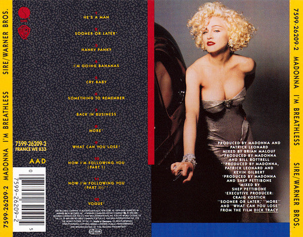 Madonna – I'm Breathless (Music From And Inspired By The Film Dick Tracy)