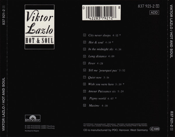 Viktor Lazlo – Hot And Soul