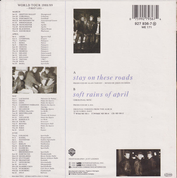 a-ha – Stay On These Roads