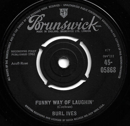 Burl Ives – Funny Way Of Laughin'