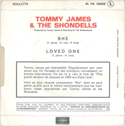 Tommy James & The Shondells – She